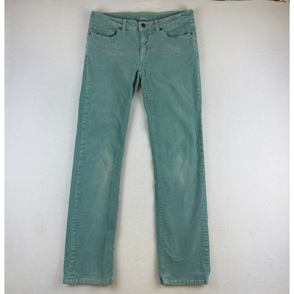 Patagonia Pants - Patagonia Corduroy Pants Womens Size 28L Long Teal Green Blue Straight Leg